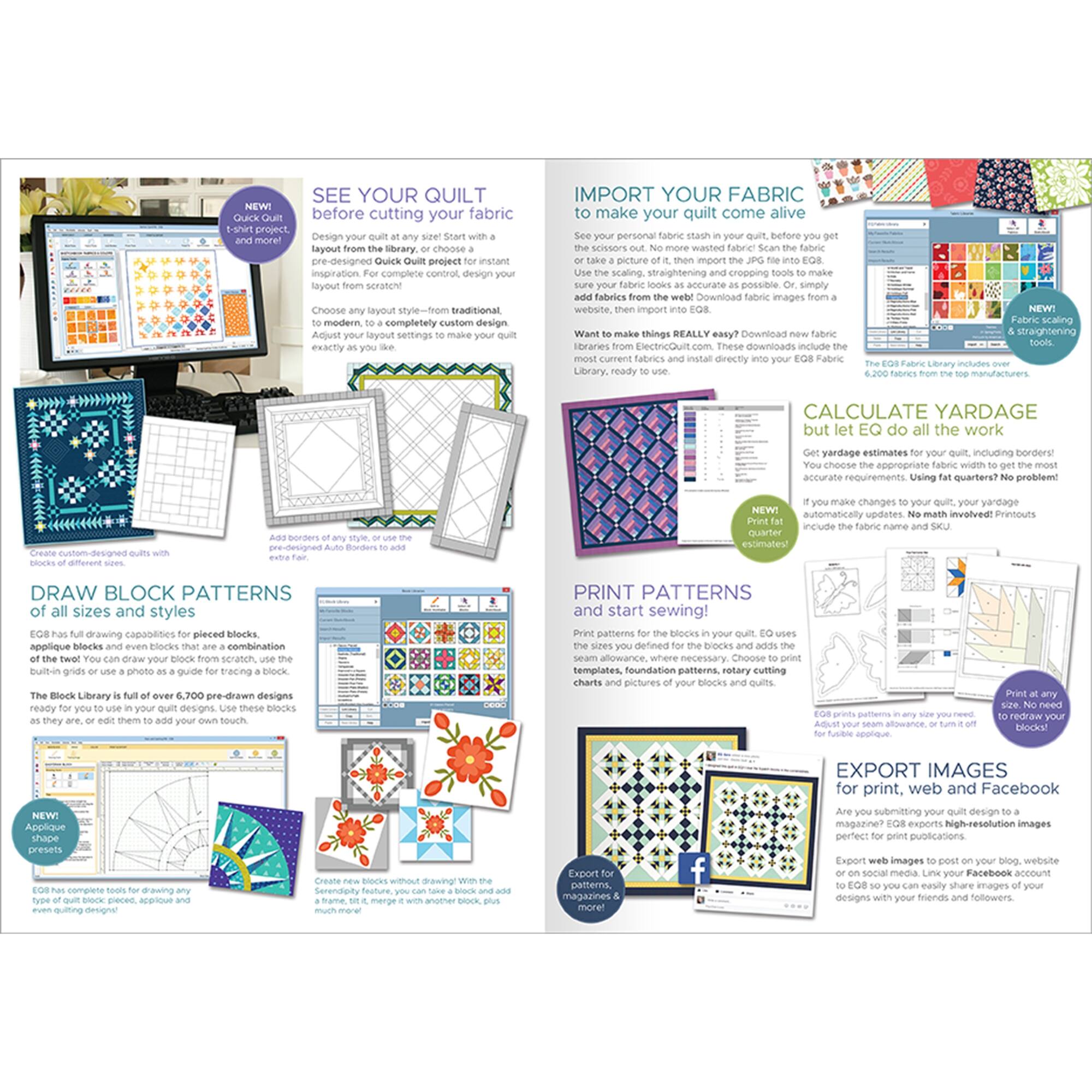 Electric Quilt 8 Quilt Design Software